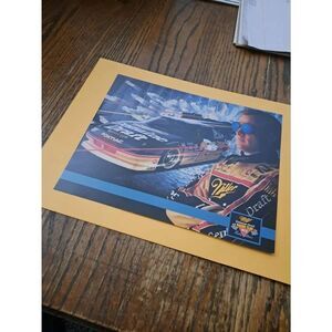 Vintage Rusty Wallace 8x10 Driver Card Miller Genuine Draft MGD #27 Spec Nascar